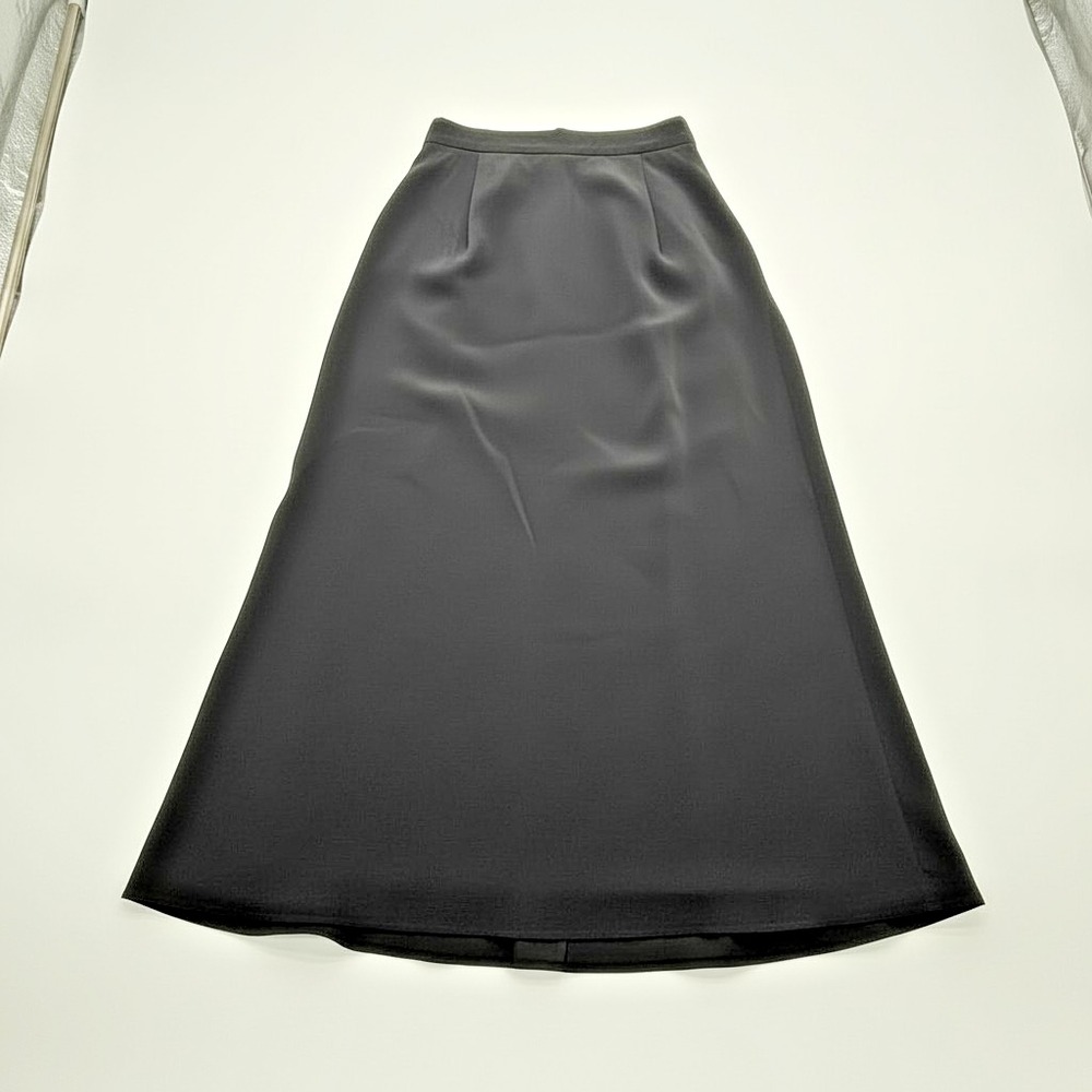 Banana Republic Stretch Black Midi A-Line Skirt High‎ Waist Size 0 - Picture 2 of 7